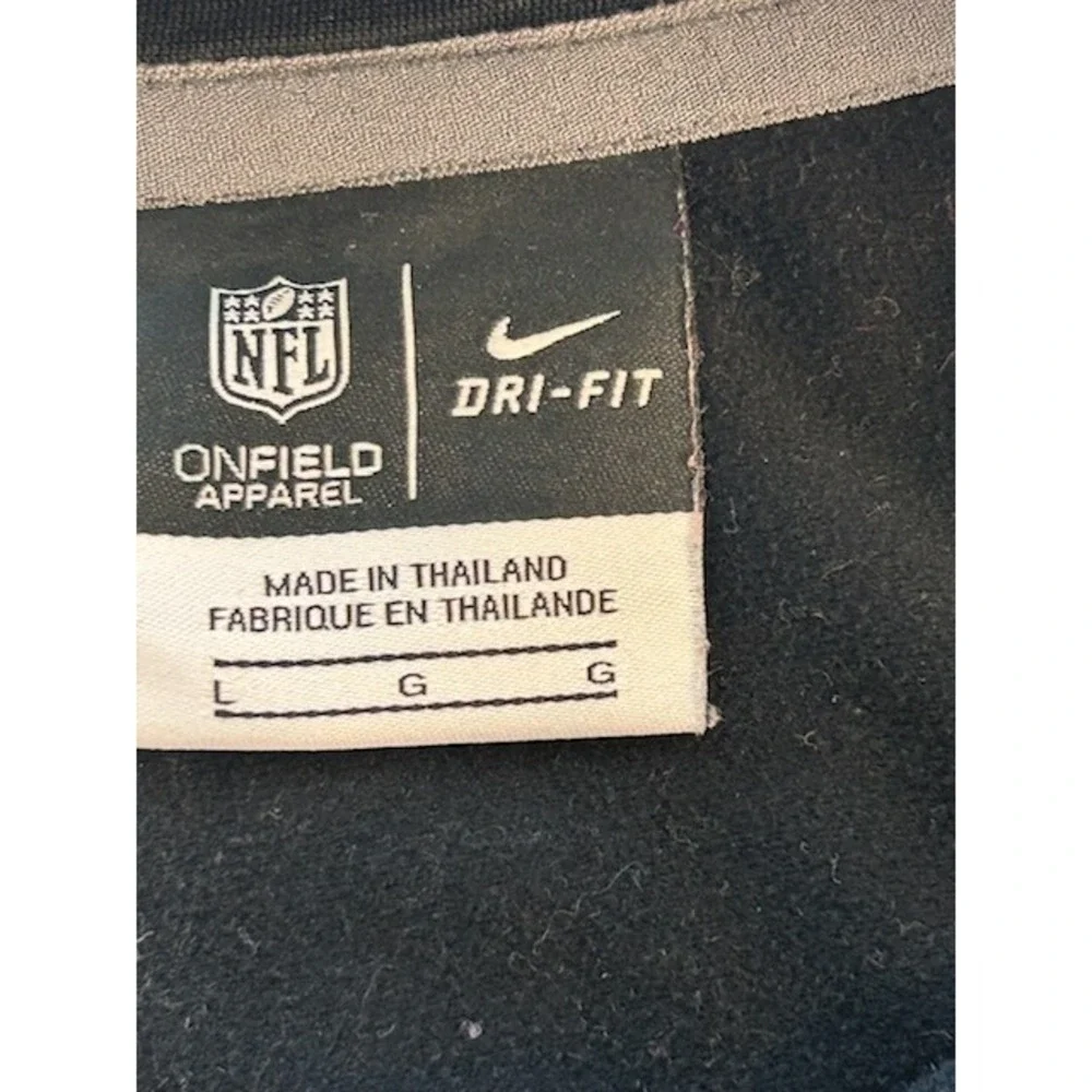 Nike NFL Carolina‎ Panthers Jacket Full Zip Black Mens Size Large